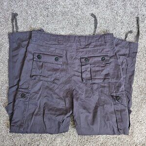 NWOT Unbranded Gray Size 34x30 Unisex Gray Multi-Pocket Cargo Jeans